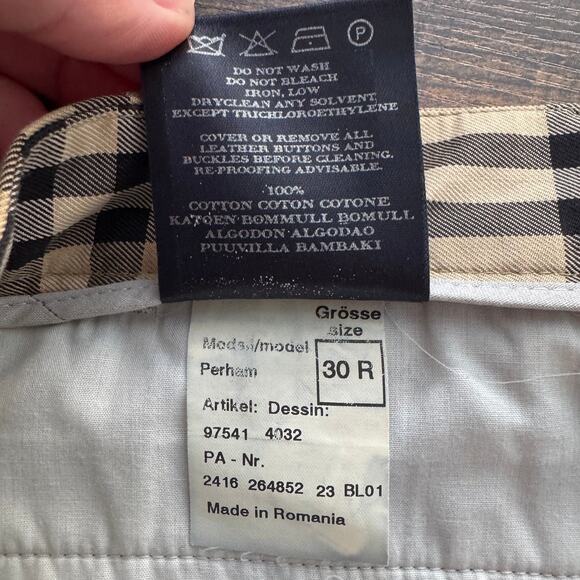 Burberry London Perham Cotton Trousers in Nova Check - Picture 8 of 10